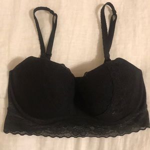 VICTORIA SECRET black lace push-up bralette